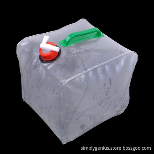 Food grade PVC 10L 2.5gallon collapsible water carrier container